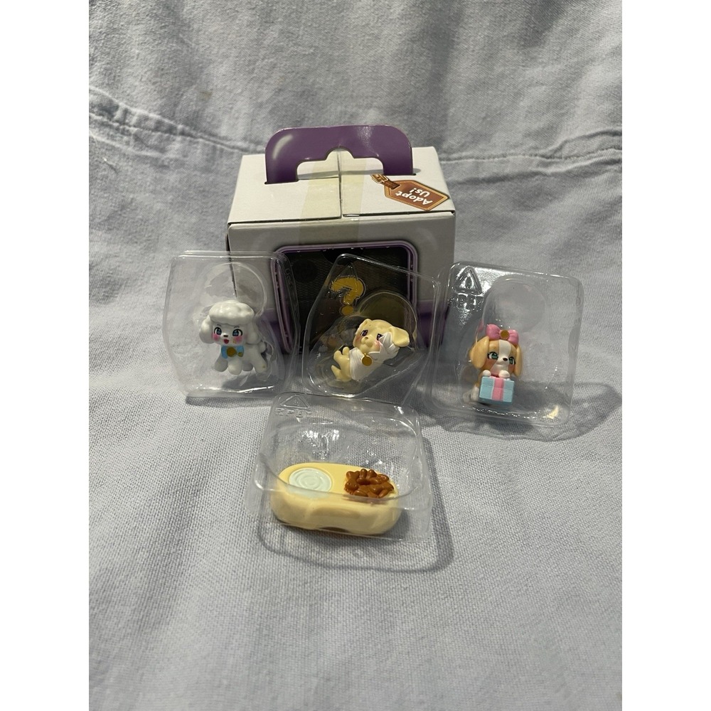 NEW Open Box Little Live Pets Mama Surprise Families Adoption Pack 3 Dogs & Bowl